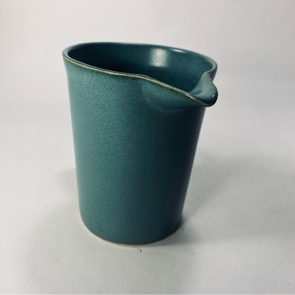 Bennington Potters Trigger Teal Creamer Double Handle Mid-Century Modern 1394 - Picture 10 of 13